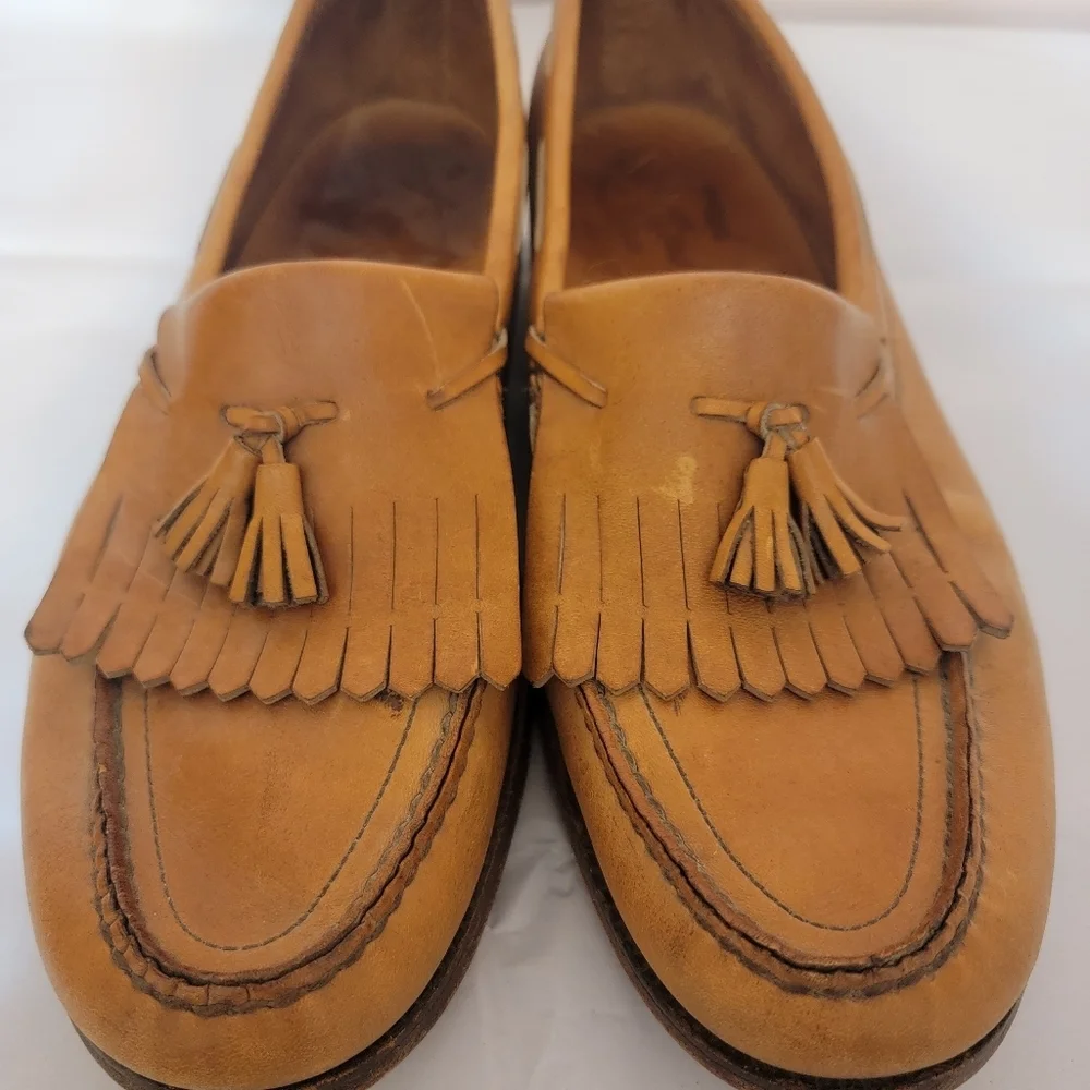 Genuine VTG Handsewn Leather Mens SAS Dress Shoes Size 10.5 - Picture 2 of 13